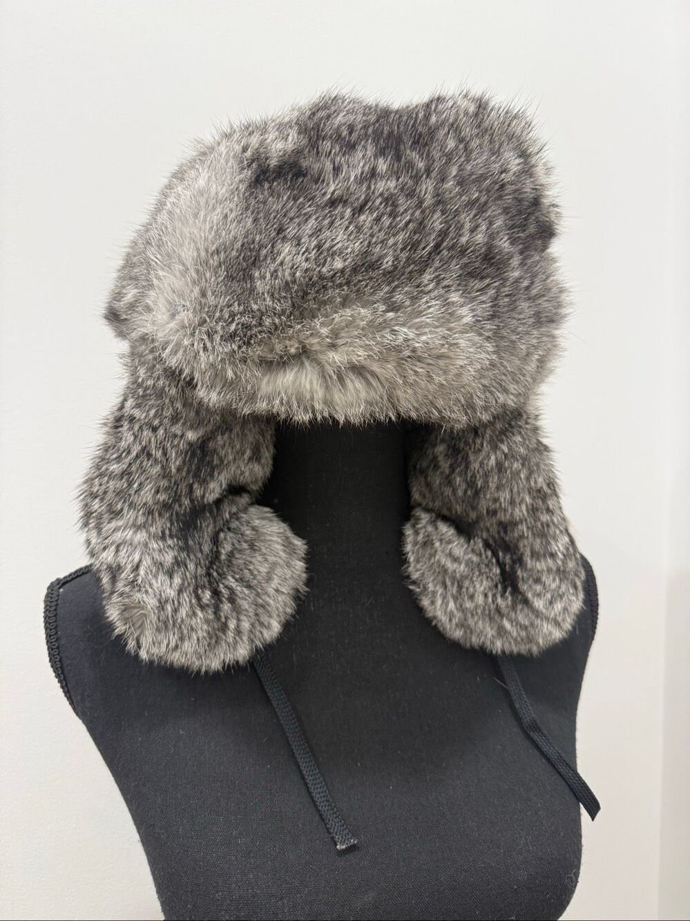 100% Rabbit Fur Trapper Hat- Ushanka